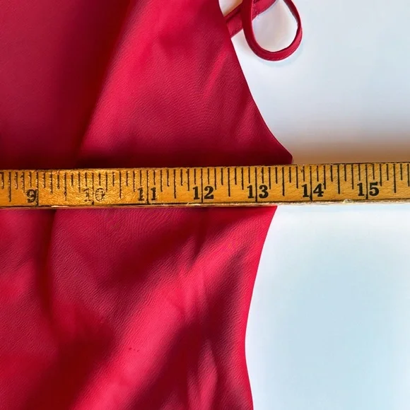 Urban Outfitters Val Straight-Neck Satin Mini Dress size xs - Picture 11 of 13